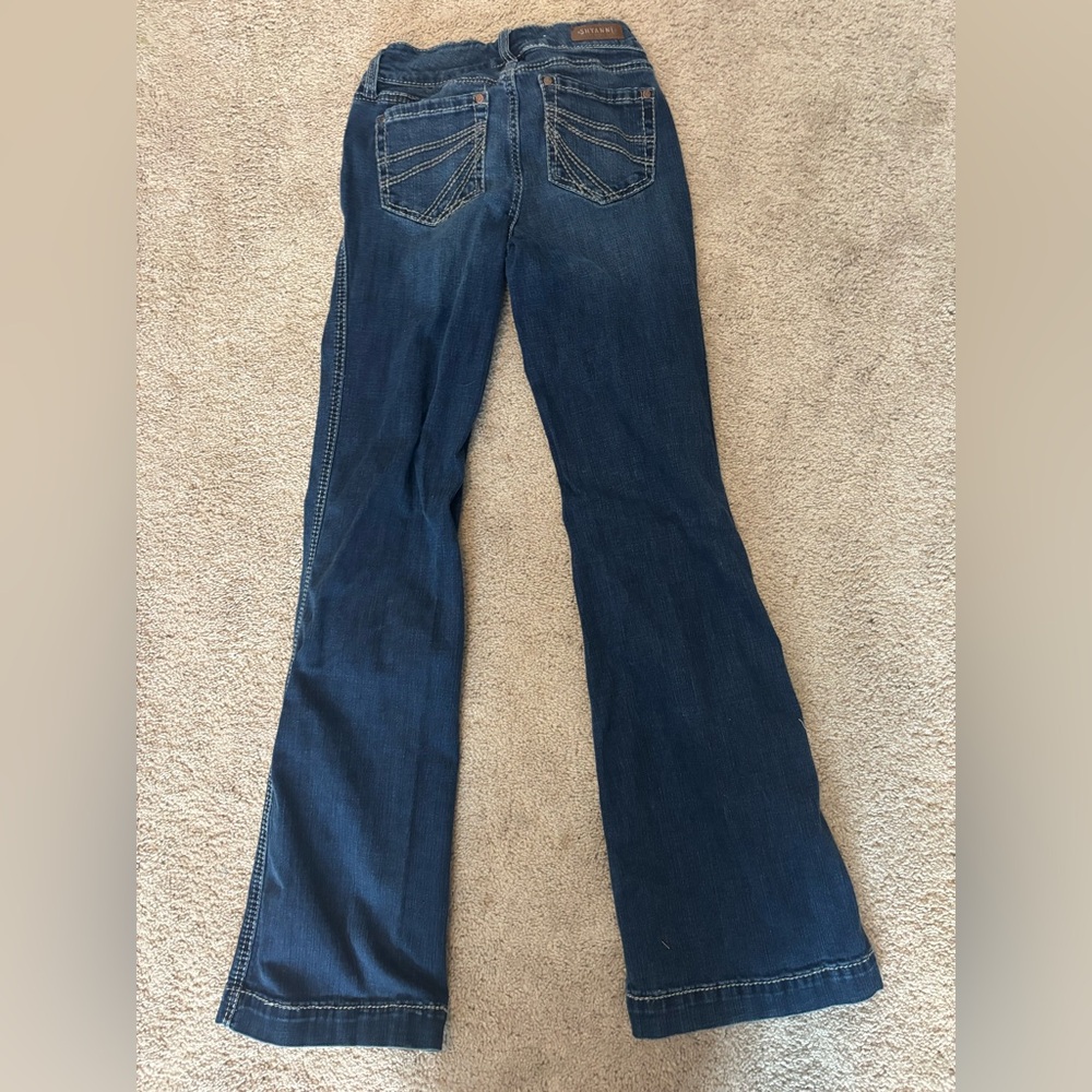 Shyanne Dark Blue Denim Jeans View 4